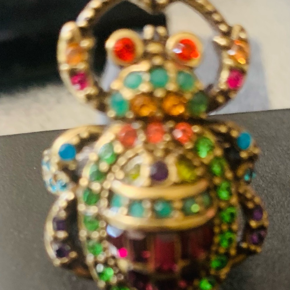 Heidi Daus Multicolor Beetle Ring - Picture 2 of 5